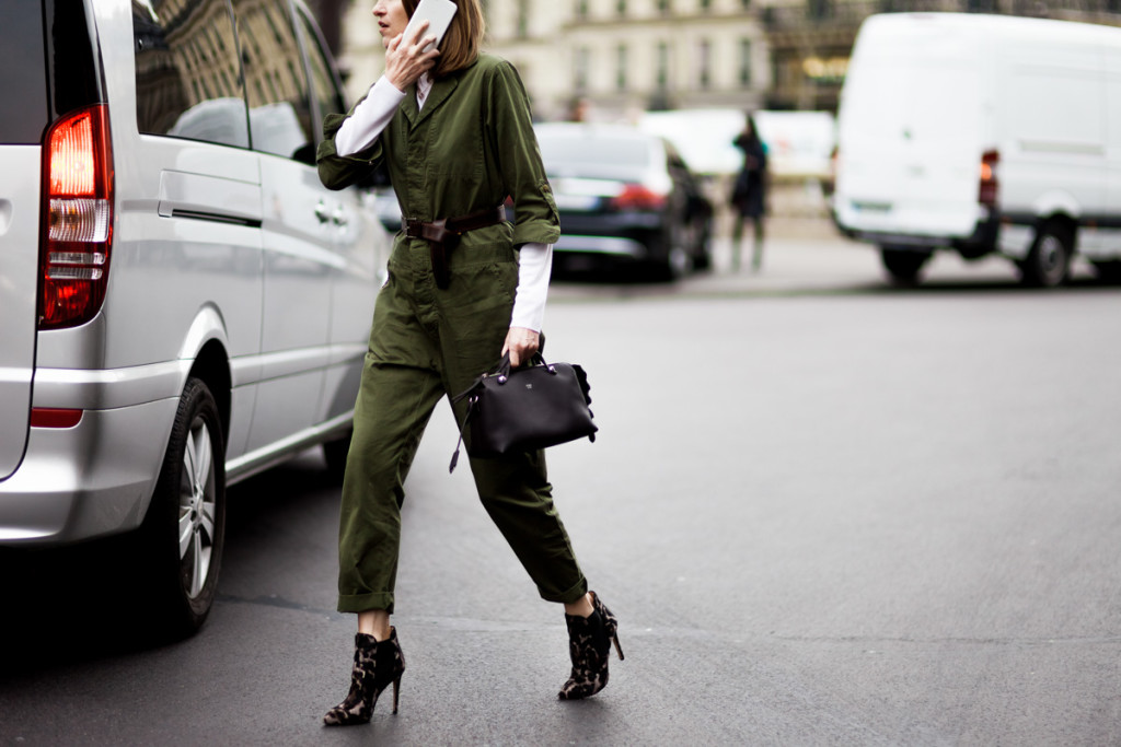 Annette Weber before the Stella McCartney Fall 2015 Fashion Show in Paris, France