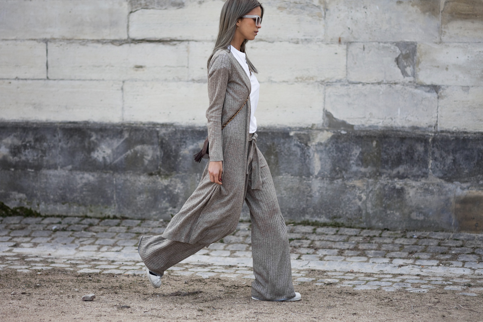 Carola Bernard before the Elie Saab Fall 2015 fashion show in Paris, France