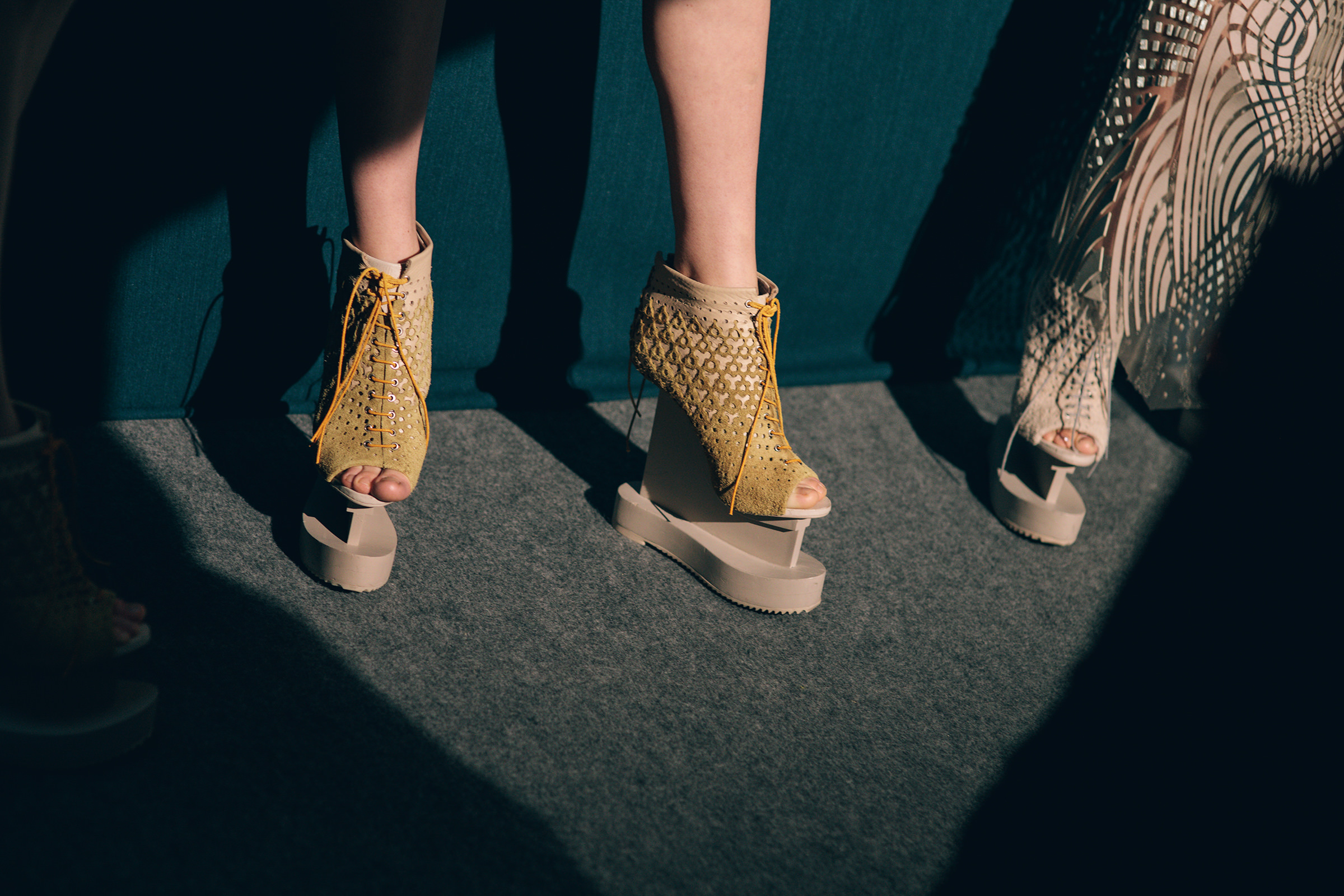 Shoes Backstage at Iris van Herpen Spring/Summer 2018 Haute Couture Fashion Show